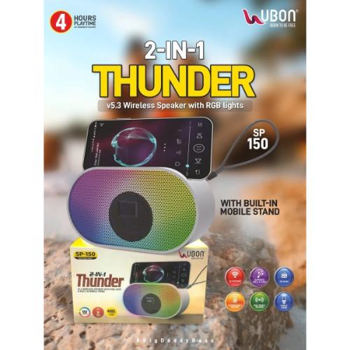 Ubon 2 IN 1 Thunder Wireless Speaker