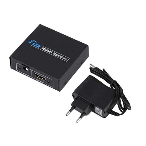 2 PORT HDMI SPLITTER WITH ADAPTOR